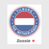 Niederlande, Tilburg Aufkleber (Blatt)