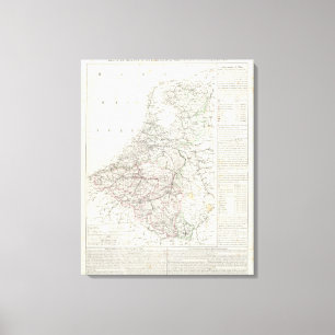 Niederlande und Belgien 4 Leinwanddruck