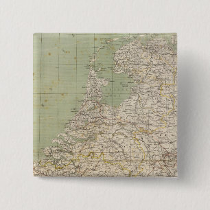 Niederlande und Belgien - Atlas-Karte Button