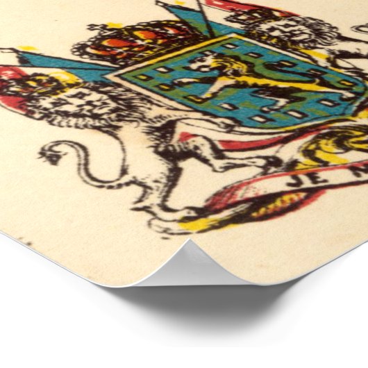 Niederlande und Belgien Poster (Ecke)