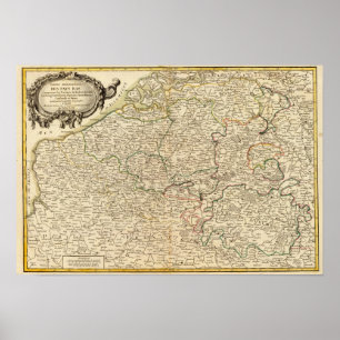 Niederlande und Belgien Poster