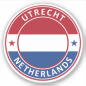 Niederlande, Utrecht Aufkleber (Vorderseite)