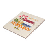 Niederlande Vintag Holland Flag und Niederländisch Fliese (Seite)