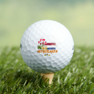 Niederlande Vintag Holland Flag und Niederländisch Golfball