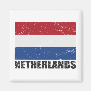 Niederlande Vintage-Flagge Magnet