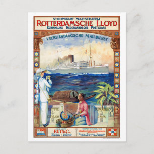 Niederlande Vintage-Reiseposter restauriert Postkarte