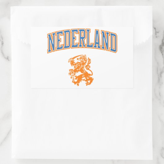 Niederlande + Wappen Rechteckiger Aufkleber (Tasche)