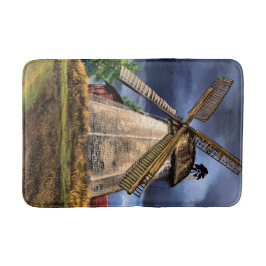Niederlande Windmill Bath Mat Badematte (Vorderseite)