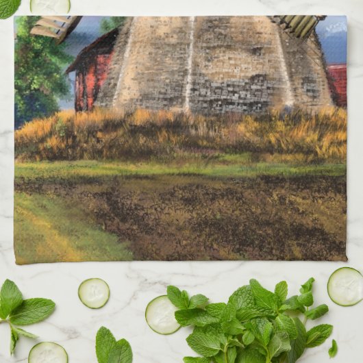 Niederlande Windmill Küchentücher (Gefaltet)