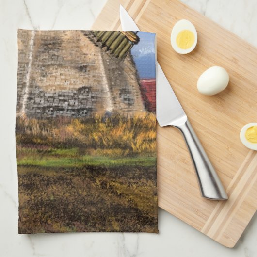 Niederlande Windmill Küchentücher (Viertel Falte)