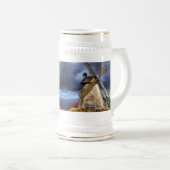 Niederlande Windmill Landscape Beer Stein Bierglas (VorderseiteRechts)