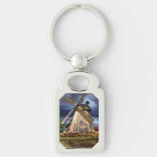 Niederlande Windmill Landscape Gift Schlüsselanhän Schlüsselanhänger
