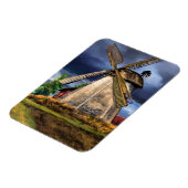 Niederlande Windmill Landscape Magnet (Linke Seite)