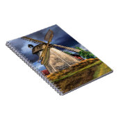 Niederlande Windmill Landscape Notebook Notizblock (Rechte Seite)