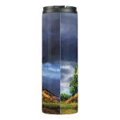 Niederlande Windmill Landscape Thermal Tumbler Thermosbecher (Rückseite)