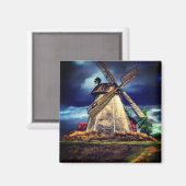 Niederlande Windmill Magnet (Vorderseite/Rückseite)