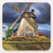 Niederlande Windmill Paper Untersetzer (Vorderseite)