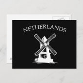 Niederlande Windmill Postkarte (Vorne/Hinten)