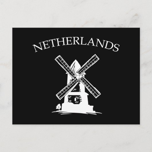 Niederlande Windmill Postkarte (Vorderseite)