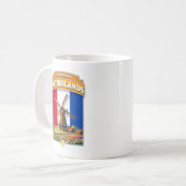 Niederlande Windmill und Tulips Kaffeetasse (Vorderseite Links)