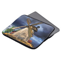 Niederlande Windmühle Landschaft Laptop-Sieb