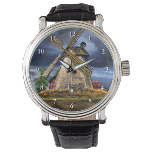 Niederlande Windmühle Watch Armbanduhr
