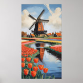 Niederlande Windmühlen Poster (Vorne)