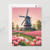 Niederlande Windmühlen Postkarte (Vorne/Hinten)