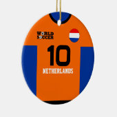 Niederlande World Soccer Jersey Ornament (Rechts)