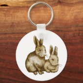 Niederlande Zwerg: Kaninchen Schlüsselanhänger (Vorderseite)