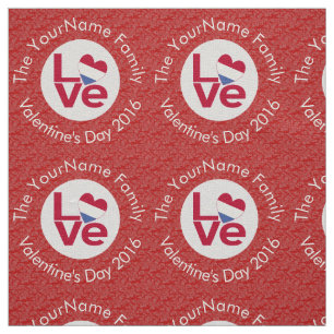 Niederländer Rot LOVE Flag Personalisiert Stoff