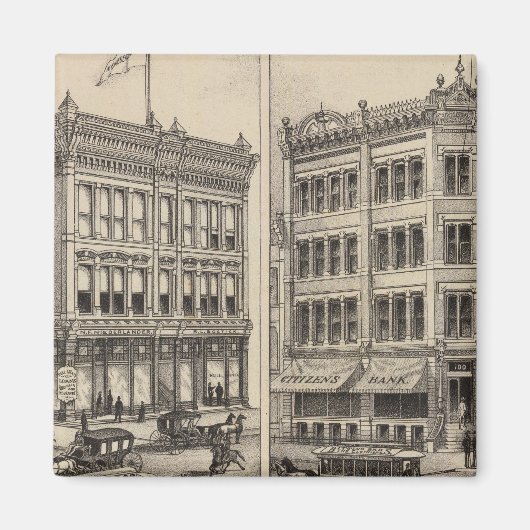 Niederlander und Citizens Bank, Wichita, Kansas Magnet (Vorne)