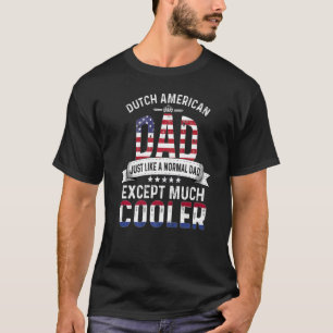 Niederländisch-amerikanischer Vater Vathers Day Pa T-Shirt