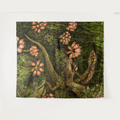 Niederländisch Art Nouveau Lizard und Wildblumen Wandteppich (Vorderseite (Horizontal))