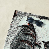 Niederländisch Art Nouveau Robin Bird im Winter Strandtuch (Beispiel)