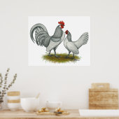 Niederländisch Bantam: Self Blue Poster (Küche)
