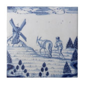 Niederländisch Delft Tile Antique Reproduction-22 Fliese (Vorderseite)