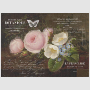 Niederländisch Florals mit Vintagem Französisch Ep Seidenpapier