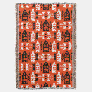 Niederländisch Folk Art Print Decke