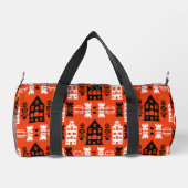 Niederländisch Folk Art Print Duffle Bag (Rückseite)