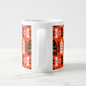 Niederländisch Folk Art Print Jumbo-Tasse (Rückseite)