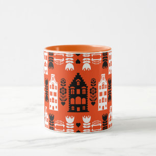 Niederländisch Folk Art Print Tasse