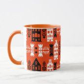Niederländisch Folk Art Print Tasse (Links)