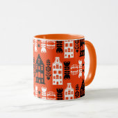 Niederländisch Folk Art Print Tasse (VorderseiteRechts)