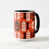 Niederländisch Folk Art Print Tasse (VorderseiteRechts)