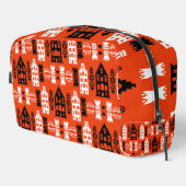 Niederländisch Folk Art Print Waschbeutel (Rechte Ecke)