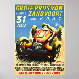 Niederländisch Grand Prix Zandvoort Formel 1 Poster