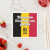 Niederländisch Nationale feestdag van België belgi Serviette (Beispiel)