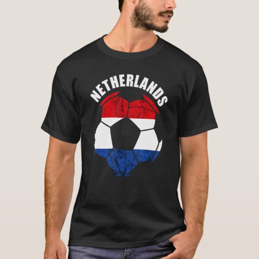 Niederländisch Pride Netherlands Soccer Player T-Shirt (Vorderseite)