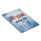 Niederländisch spricht hier trübe Erde Notizblock (Rechte Seite)